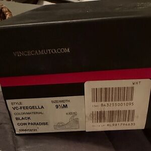 Vince Camuto Black Sandals